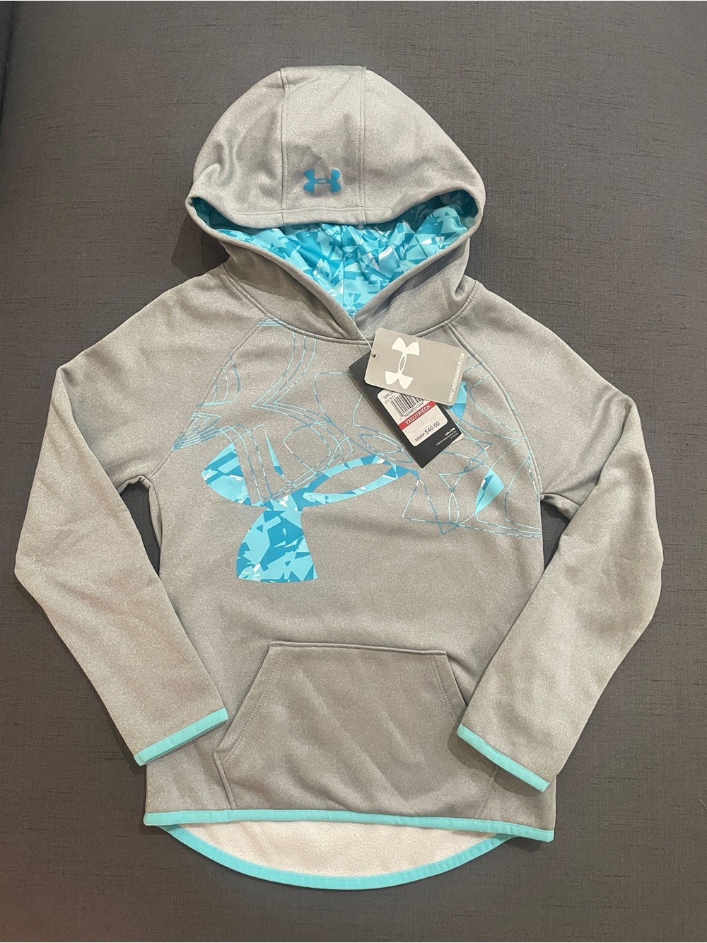 NWT Under Armour Girls Hoodie Sweatshirt SZ XS